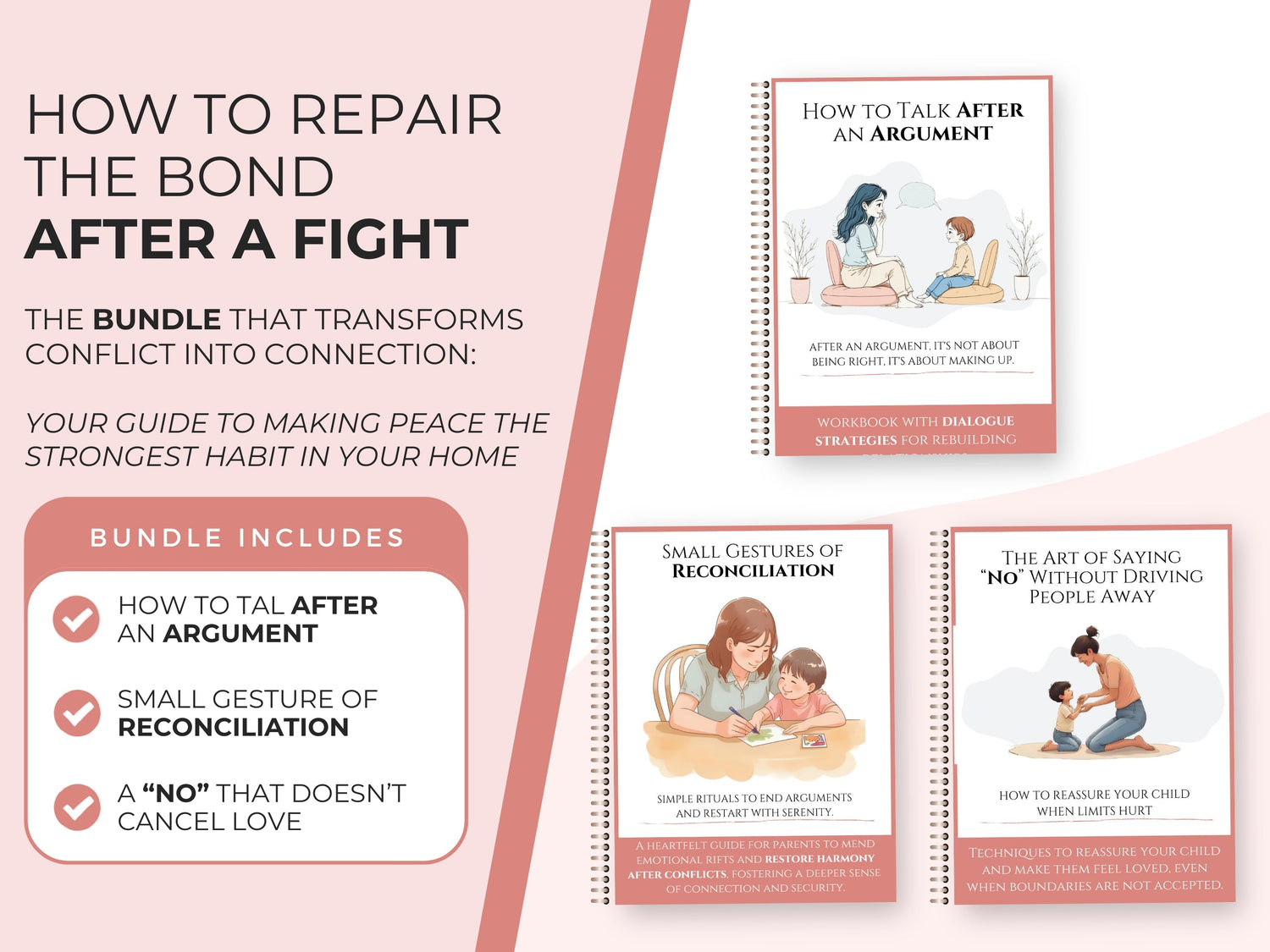 3 Essential Guides to Heal After Conflict, Reconnect with Love & Make Peace Your Family's Strongest Habit